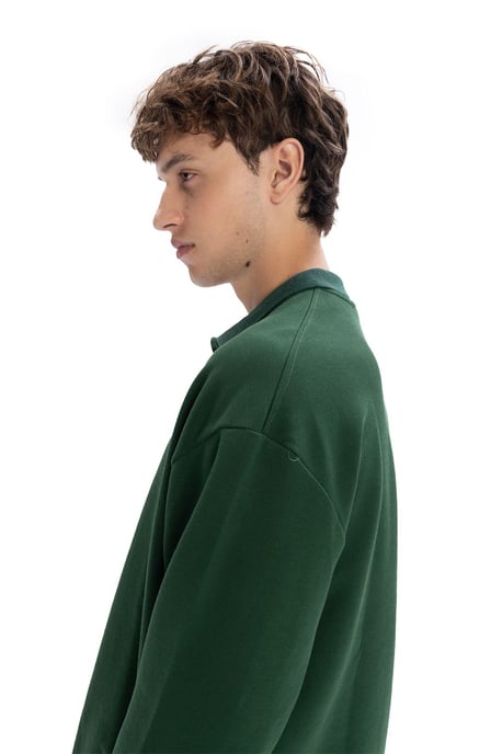 Herr långärmad polo t-shirt - Image 3
