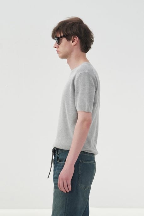 Herrars T-shirt med rund hals i bomull - Image 3