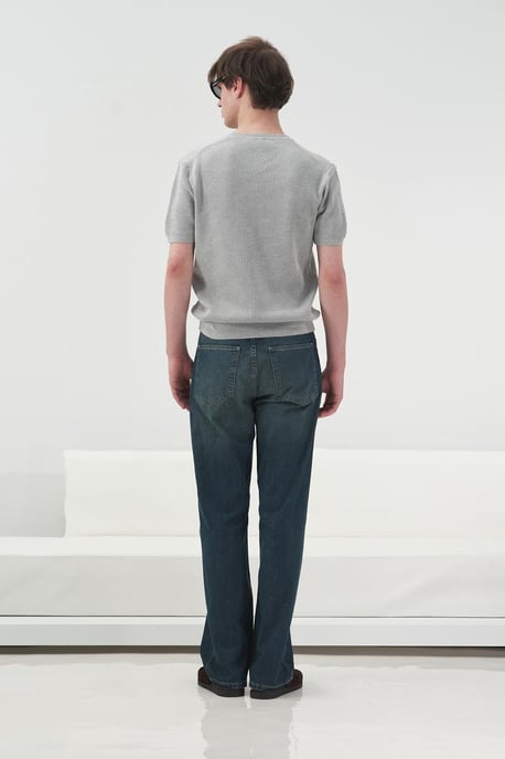 Herrars T-shirt med rund hals i bomull - Image 4