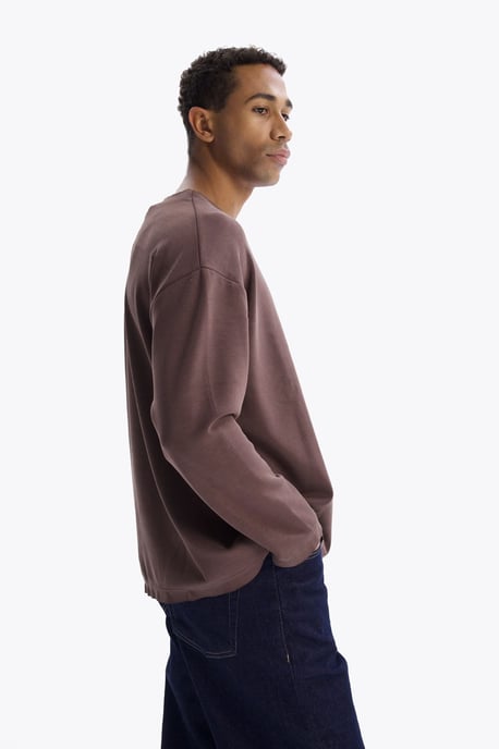 Herrars långärmad t-shirt med rund halsringning - Image 5