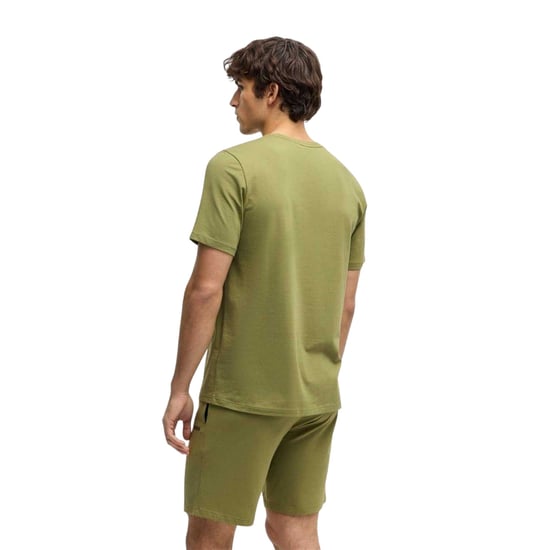 Boss Mens Mixmatch Crew Neck Short-Sleeved T-Shirt (Mid Green) - Image 2