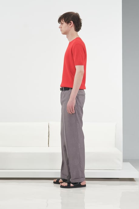 Herr T-shirt i bomull med rund hals - Image 3