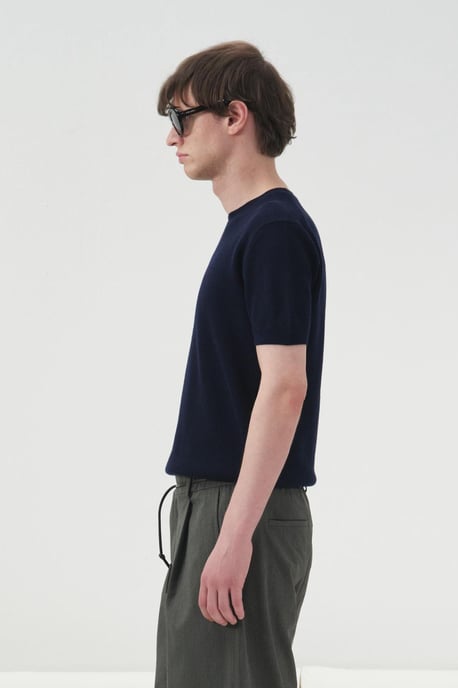 Herrars T-shirt i bomull med rund hals - Image 3