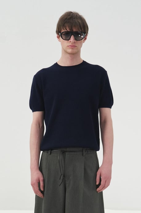 Herrars T-shirt i bomull med rund hals - Image 4