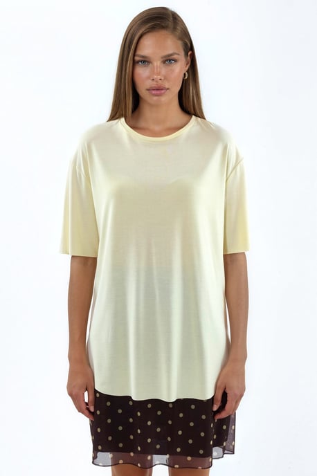 Losse Pasvorm Crew Neck T-shirt - Image 1