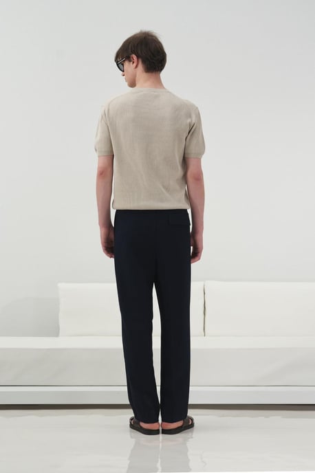 Herrarnas T-shirt med rund hals i bomull - Image 4