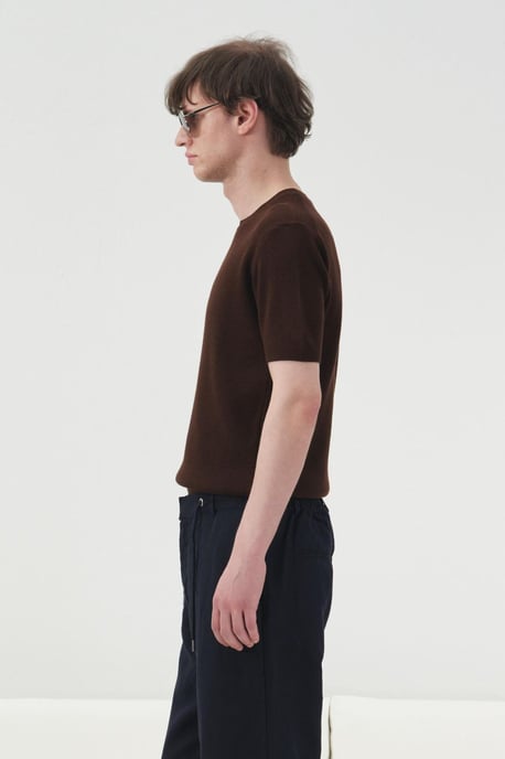 Herrar Ekologisk Bomulls Rundhalsad T-shirt - Image 3
