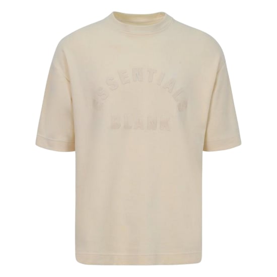 Blank Essentials Mens Arch Crew Neck T-Shirt (Summer Sand) - Image 1