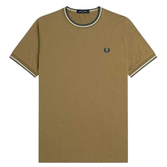 Fred Perry Tipped T-Shirt för herrar (Skuggad blå) - Image 2