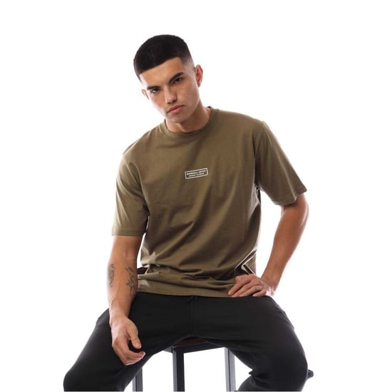 Marshall Artist Heren Logo T-shirt met ronde hals (Khaki) - Image 3