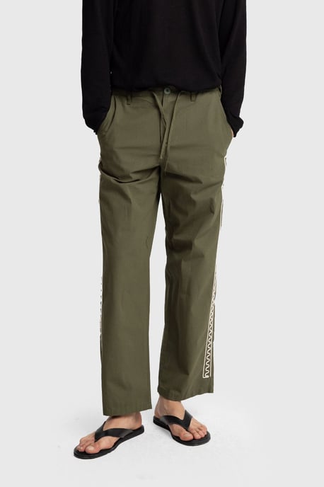 Heren Katoenen Poplin Rechte Pantalon - Image 3