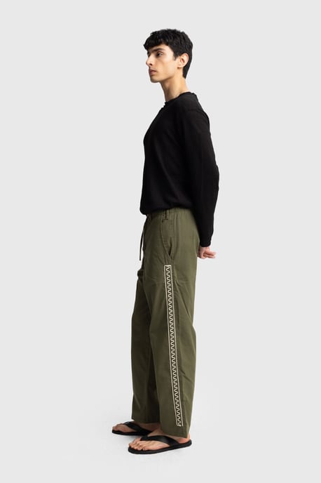 Heren Katoenen Poplin Rechte Pantalon - Image 4