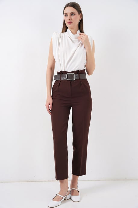 Enkelhoge Rechte Broek met Strik - Image 1