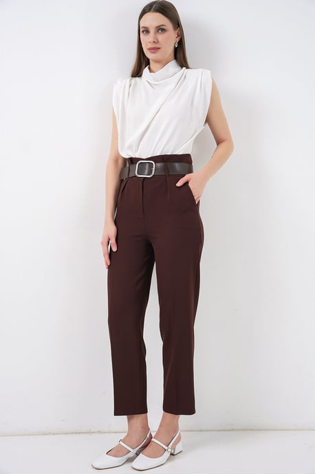Enkelhoge Rechte Broek met Strik - Image 5