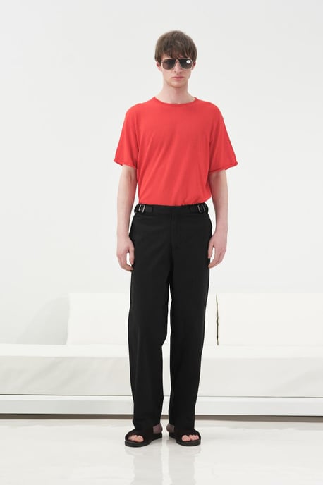Herrens bomulls poplin raka byxor - Image 2