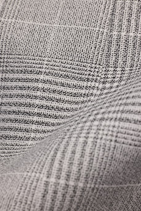 Single Breasted Long Sleeve Two Button Slim Fit Suit Jacket in Light Grey - Image 4
