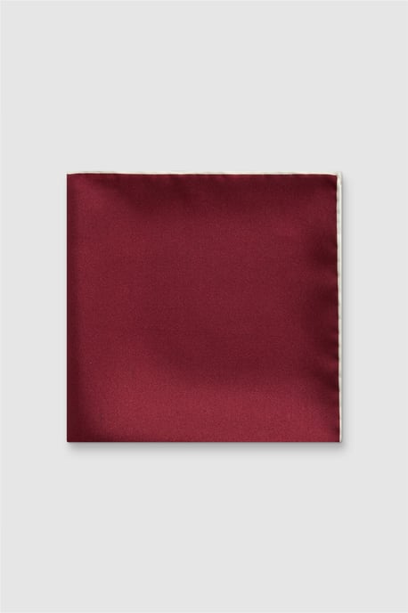 Pocket Square in Burgundy - Image 1