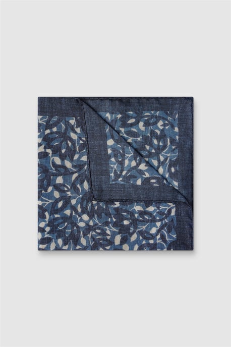 Pocket Square in Dark Blue - Image 1