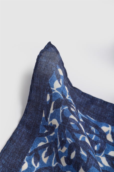 Pocket Square in Dark Blue - Image 2