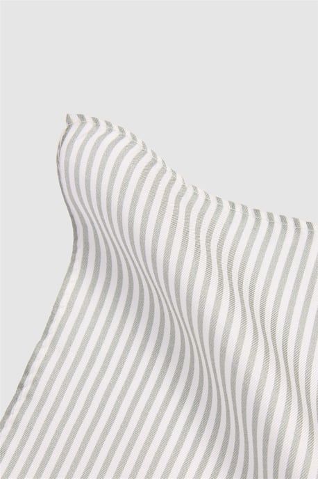 Pocket Square in White - Image 2