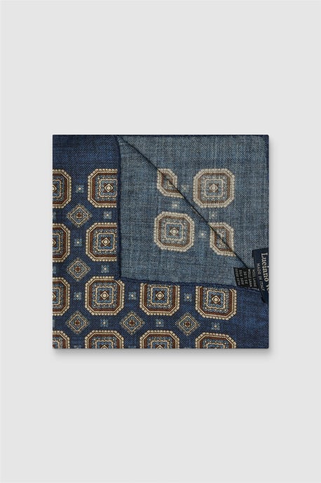Pocket Square in Dark Blue - Image 1