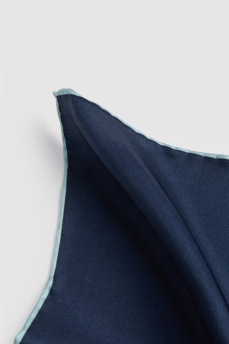 Pocket Square in Navy - Image 2