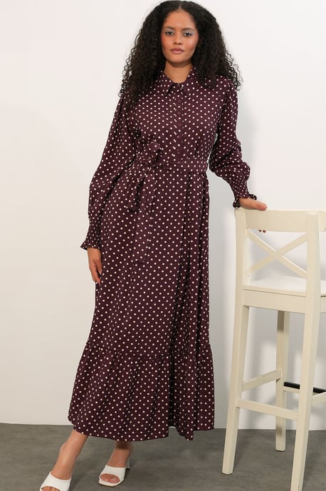 Paisley Geknoopt Midi Hemdjurk - Image 2