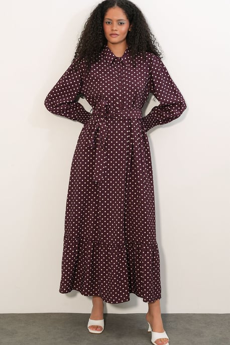 Paisley Geknoopt Midi Hemdjurk - Image 4