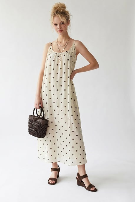 Polkadot A-Lijn Maxi Jurk - Image 2