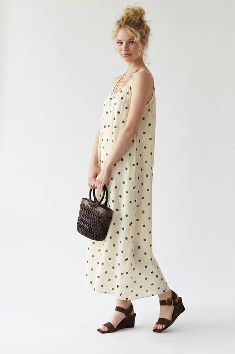 Polkadot A-Lijn Maxi Jurk - Image 4