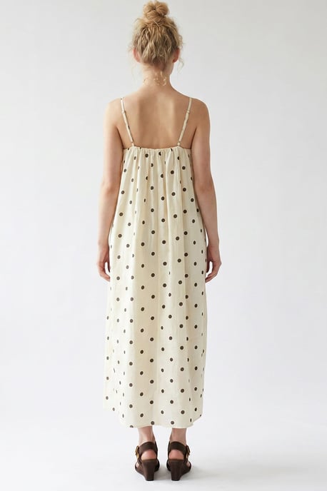 Polkadot A-Lijn Maxi Jurk - Image 5