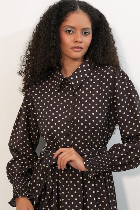 Paisley Geknoopt Midi Hemdjurk - Image 3