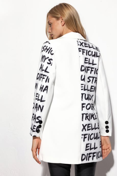 Överdimensionerad Crepe Blazer Jacka - Image 3