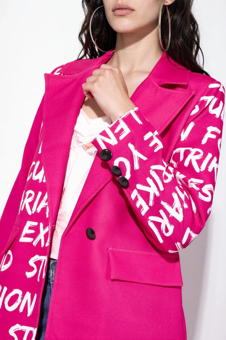 Överdimensionerad Crepe Blazer Jacka - Image 5