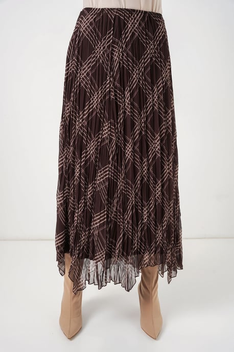 Asymmetrische Patroon Maxi Rok - Image 2