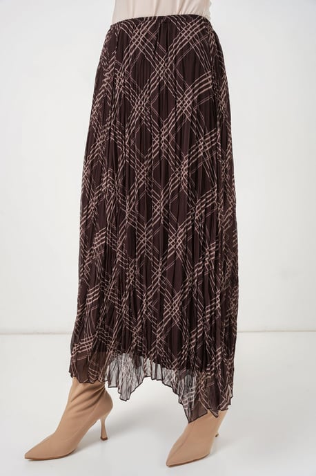 Asymmetrische Patroon Maxi Rok - Image 4