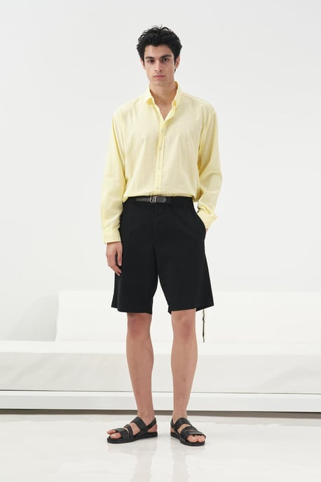 Heren katoen poplin op maat gemaakte shorts - Image 2
