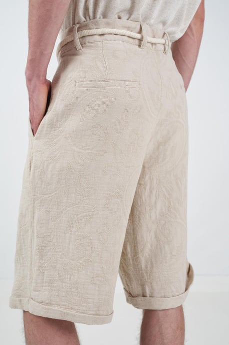 Heren Lange Comfortabele Katoenen Shorts - Image 4