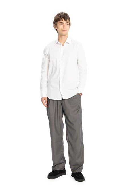 Herrskjorta i bomulls-poplin - Image 2