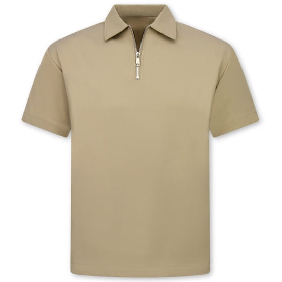 Enos Zomerset ribbed oversized polo shirt en korte broek - Image 3