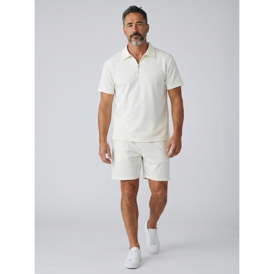Enos Zomerset ribbed oversized polo shirt en korte broek - Image 2