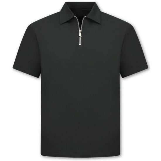 Enos Zomerset ribbed oversized polo shirt en korte broek - Image 6