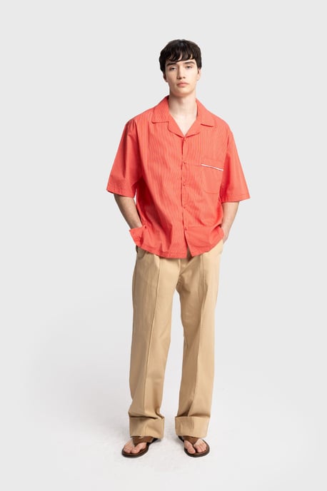 Men's Cotton Poplin Short Sleeve Shirt - Image 5
