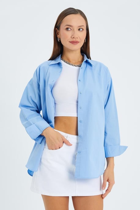 Langnekkig Katoenen Shirt - Image 5