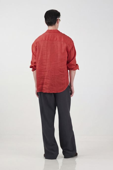 Herrers Oversized Linneoverdel - Image 3
