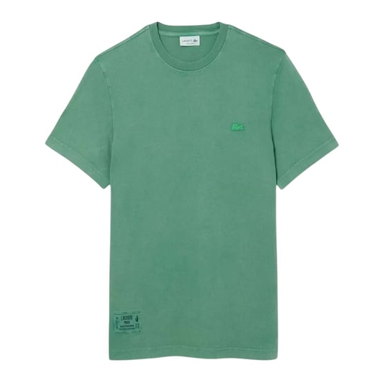 Lacoste Mens Logo Crew Neck Regular T-Shirt (Green) - Image 2