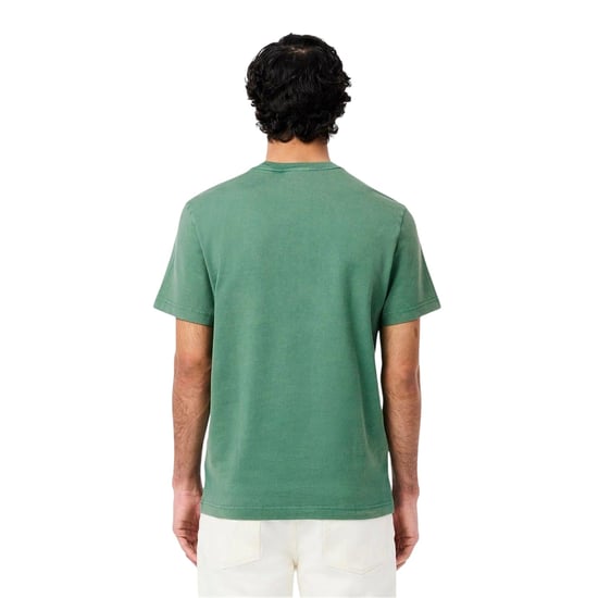 Lacoste Mens Logo Crew Neck Regular T-Shirt (Green) - Image 3