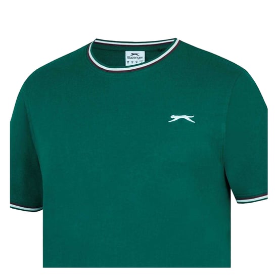 Slazenger Katoenen heren-T-shirt (Fles groen) - Image 3