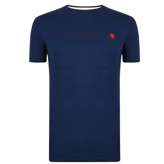 Timberland Heren-T-shirt met ronde hals en ‘River’-borduursel (Donkere saffier) - Image 2
