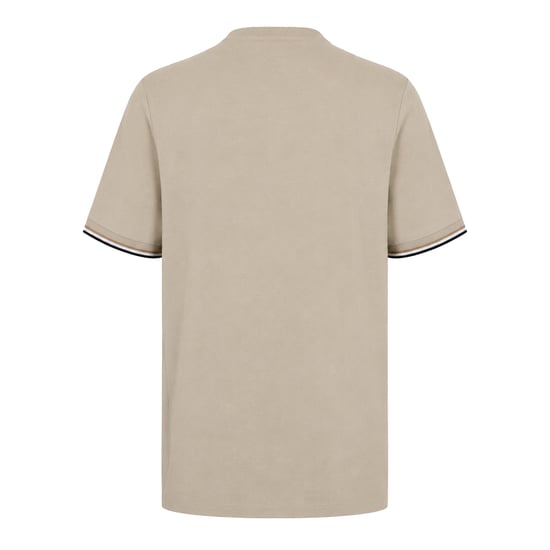 Boss Heren Hbb Thompson 04 Premium Katoen Regular T-Shirt (Beige) - Image 2